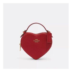 Coach Outlet Double Zip Heart Top Handle Crossbody Bag